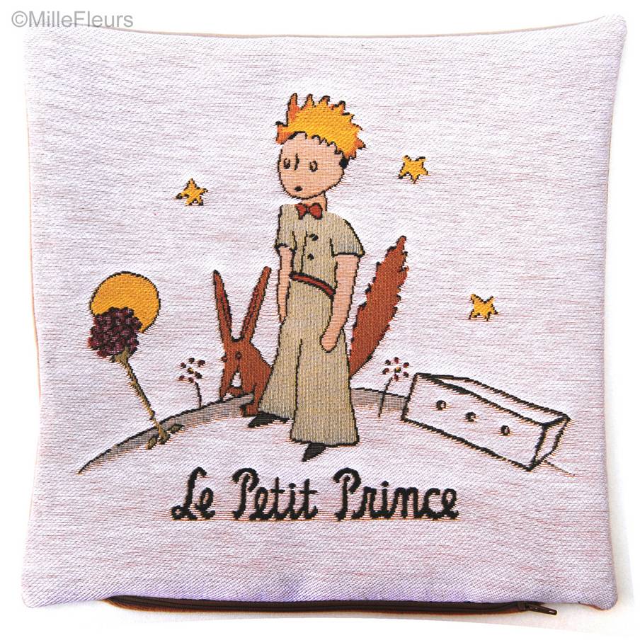 Le Petit Prince avec renard (Antoine de Saint-Exupéry) Housses de coussin Le Petit Prince - Mille Fleurs Tapestries