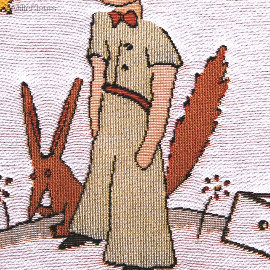 The Little Prince with Fox (Antoine de Saint-Exupéry) Tapestry cushions The Little Prince - Mille Fleurs Tapestries