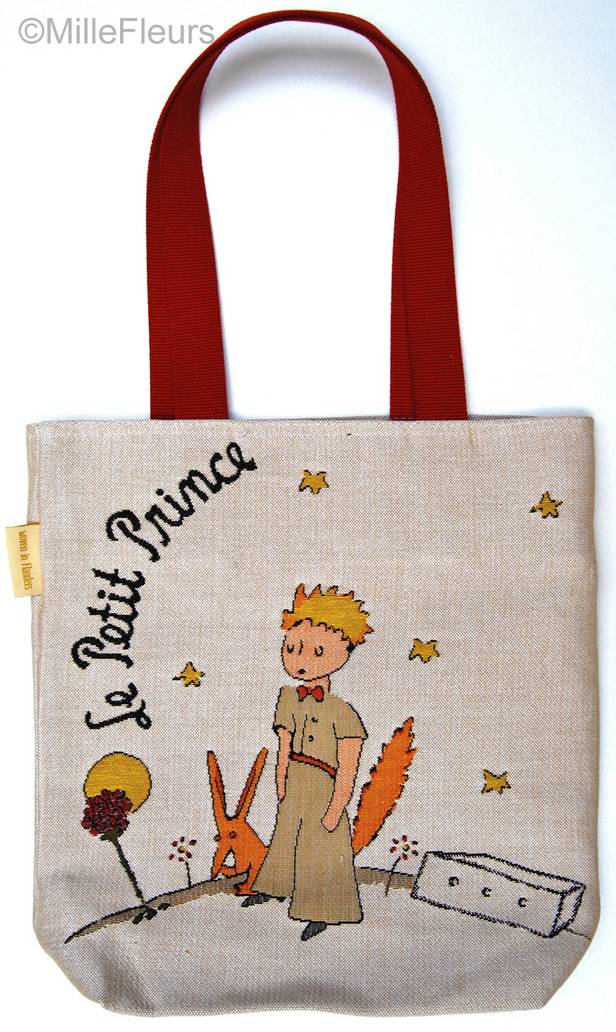 El Principito con chaqueta/zorro Bolsas de Compras El Principito - Mille Fleurs Tapestries