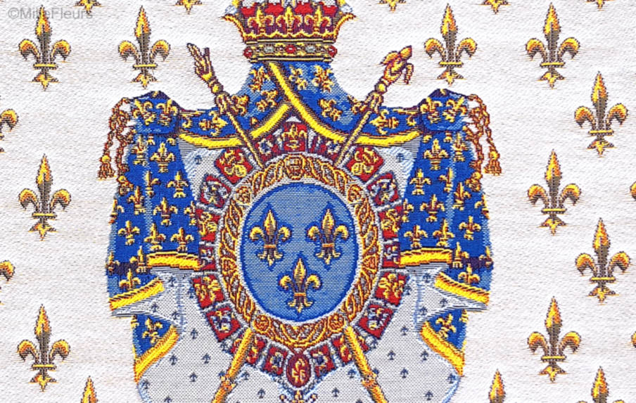 Escudo Real Fundas de cojín Flores de Lis y Heráldica - Mille Fleurs Tapestries