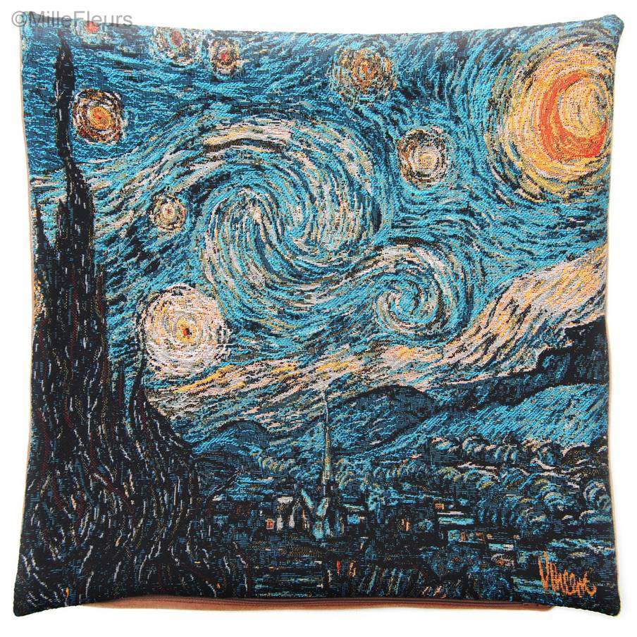 La Noche Estrellada (Van Gogh) Fundas de cojín Vincent Van Gogh - Mille Fleurs Tapestries