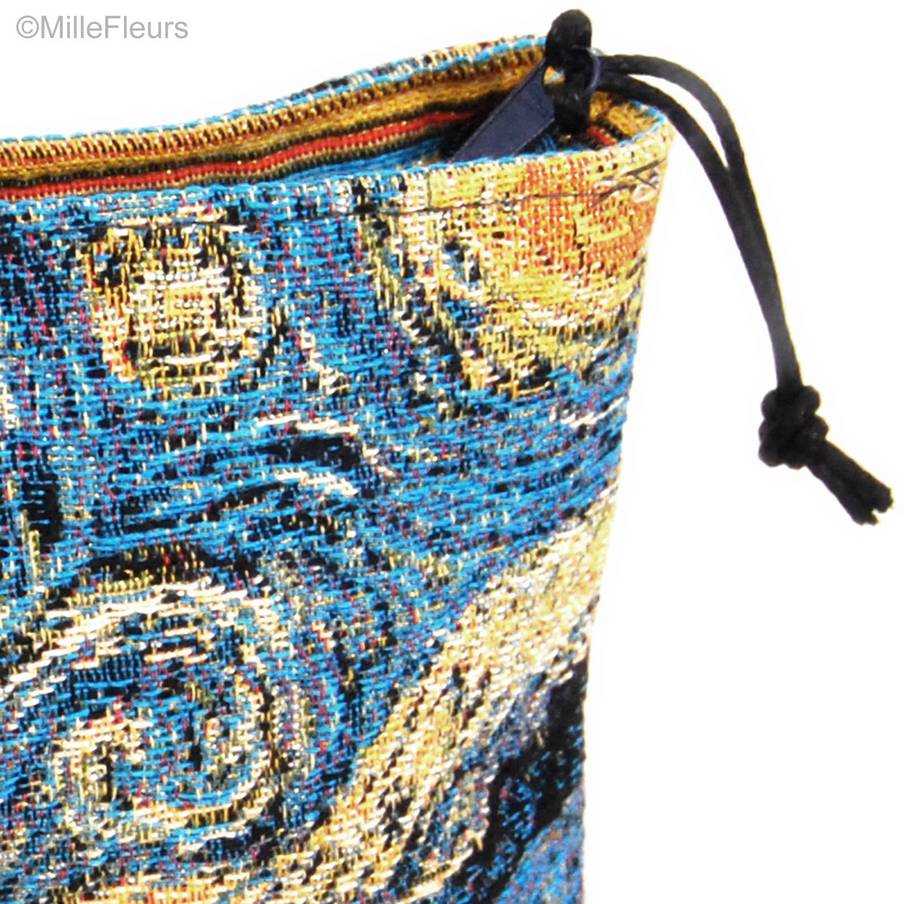 La Nuit Étoilée (Van Gogh) Sacs de Maquillage Pochettes Zippées - Mille Fleurs Tapestries