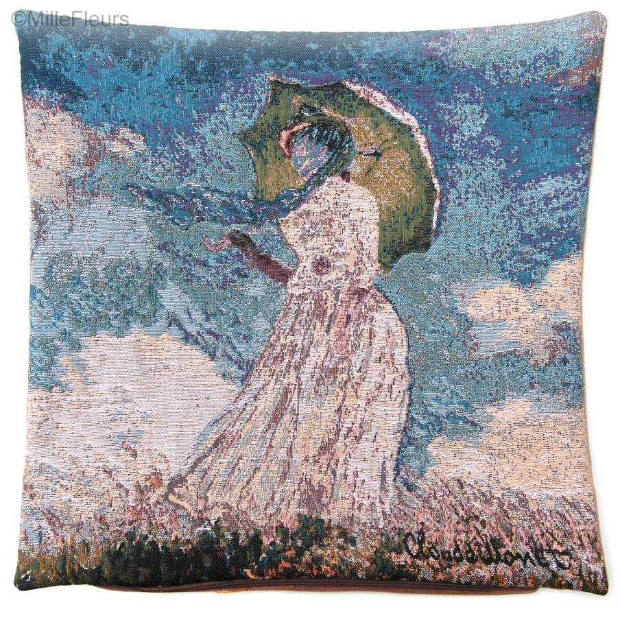 Woman with a Parasol (Monet) Tapestry cushions Claude Monet - Mille Fleurs Tapestries