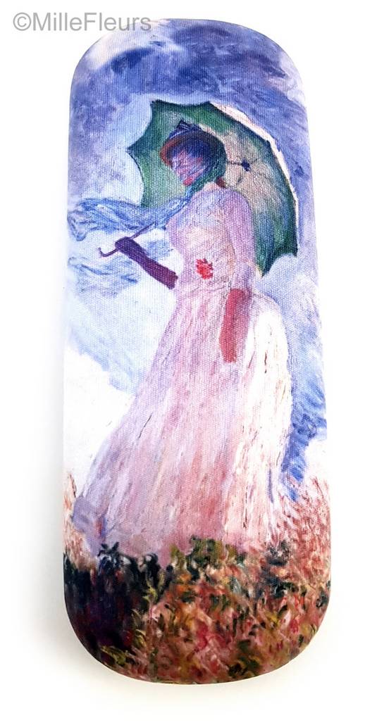 Girl with Umbrella (Monet) Accessories Spectacle cases - Mille Fleurs Tapestries