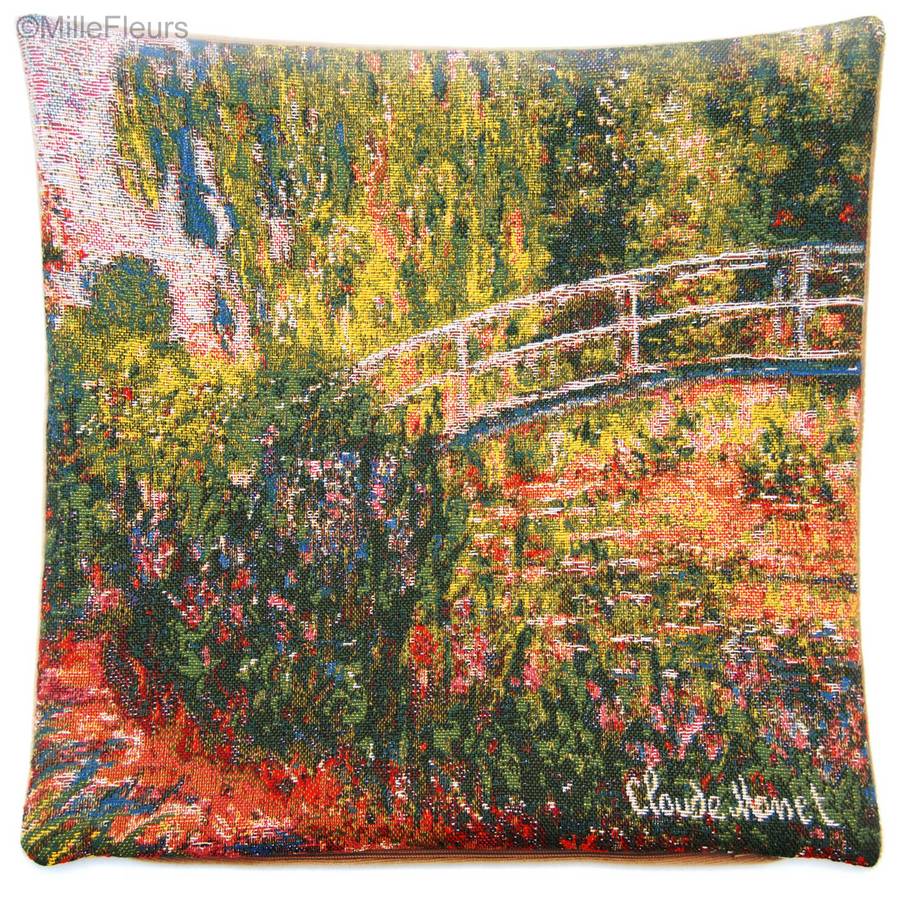 Japanse Brug (Monet) Sierkussens Claude Monet - Mille Fleurs Tapestries