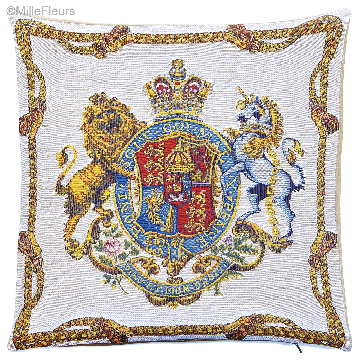 Royal Army Medical Corps  Heraldic Needlepoint Cushion Cover Tapestry Handmade 