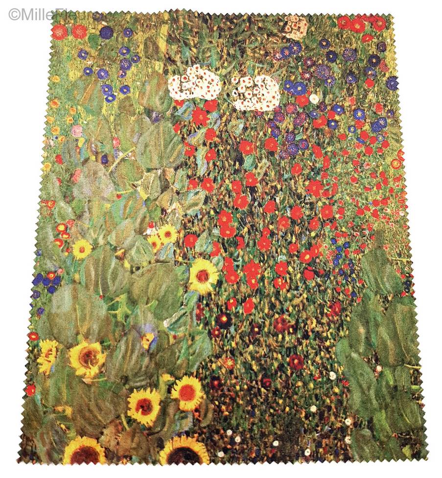 Jardín de Flores (Gustav Klimt) Accesorios Estuches para gafas - Mille Fleurs Tapestries