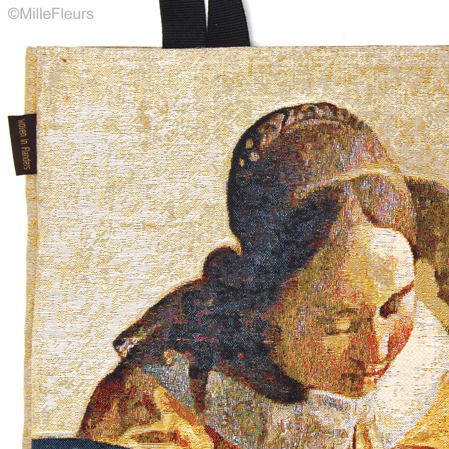 The Lacemaker (Vermeer) Tote Bags *** CLEARENCE SALES *** - Mille Fleurs Tapestries