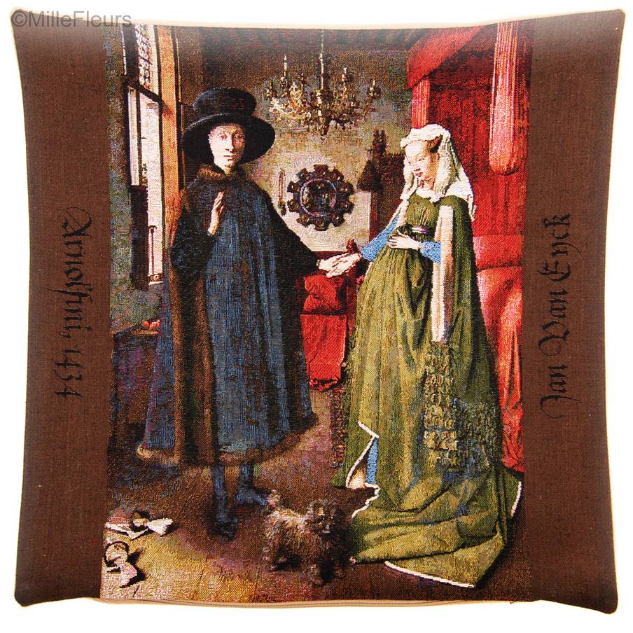 Giovanni Arnolfini (van Eyck) Kussenslopen Meesterwerken - Mille Fleurs Tapestries