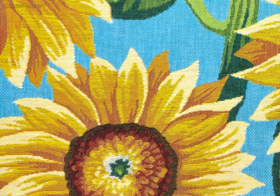 Tournesol Housses de coussin Fleurs contemporain - Mille Fleurs Tapestries
