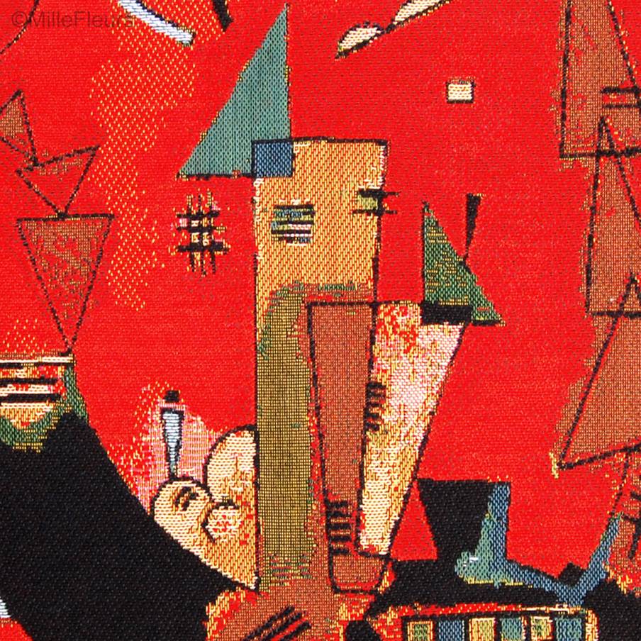 Mit und Gegen (Kandinsky) Housses de coussin Chefs-d'œuvre - Mille Fleurs Tapestries