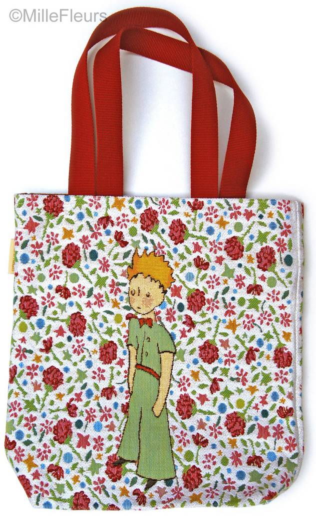 The Little Prince on flowers Tote Bags The Little Prince - Mille Fleurs Tapestries