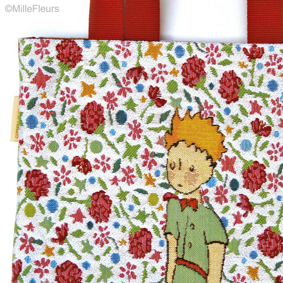 The Little Prince on flowers Tote Bags The Little Prince - Mille Fleurs Tapestries