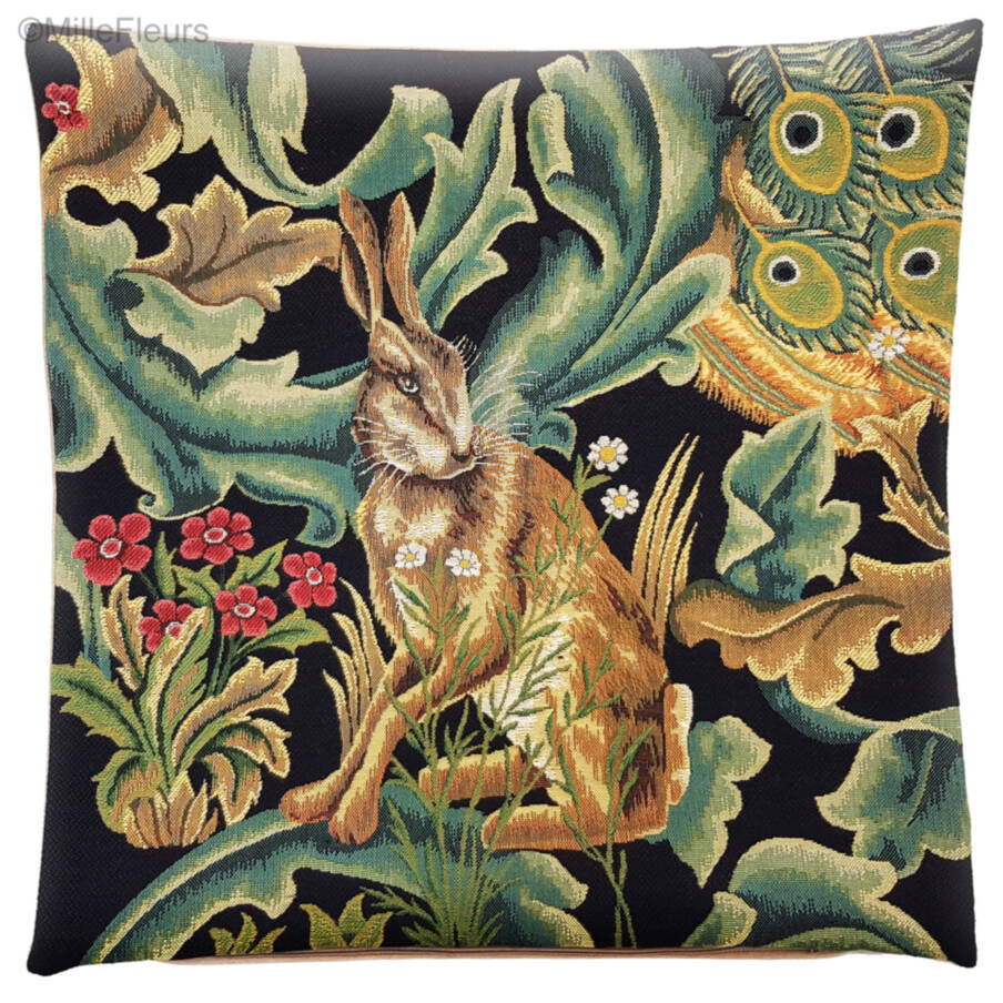 Hare Tapestry cushions William Morris & Co - Mille Fleurs Tapestries