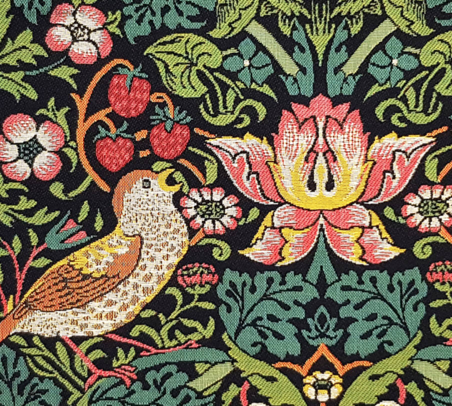 Strawberry Thief (William Morris) Tapestry cushions William Morris & Co - Mille Fleurs Tapestries