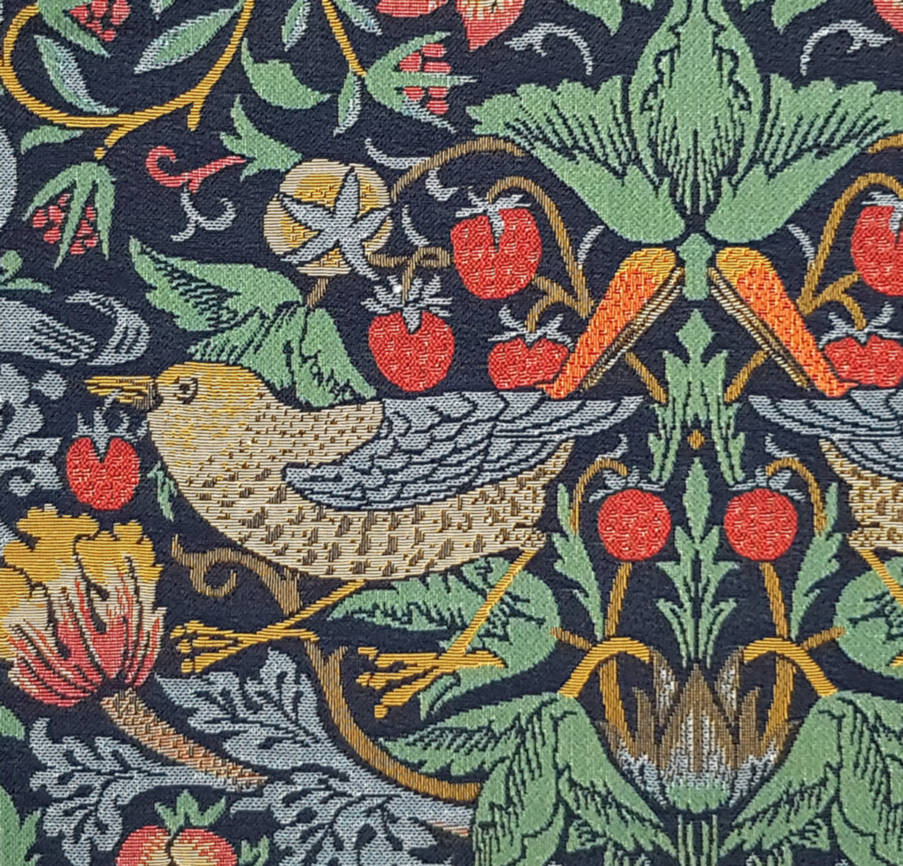 Strawberry Thief Tapestry cushions William Morris & Co - Mille Fleurs Tapestries
