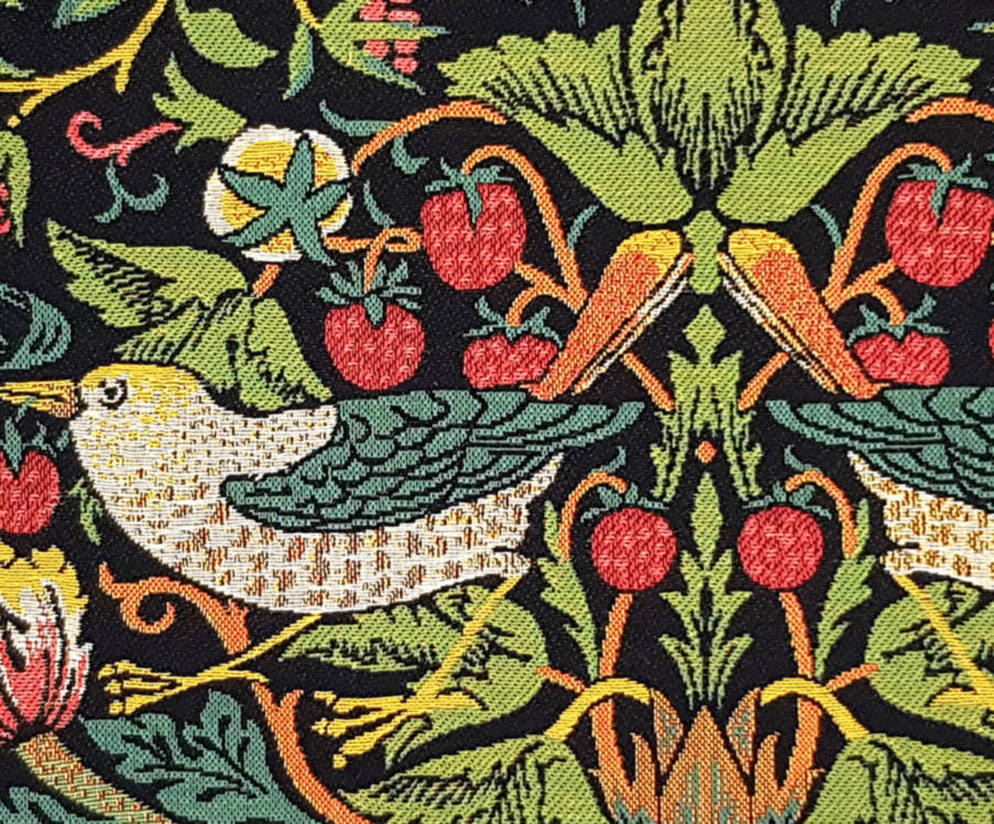 Ladrón de Fresa (William Morris) Fundas de cojín William Morris & Co - Mille Fleurs Tapestries