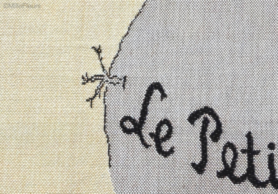 The Little Prince with a rose Tote Bags The Little Prince - Mille Fleurs Tapestries