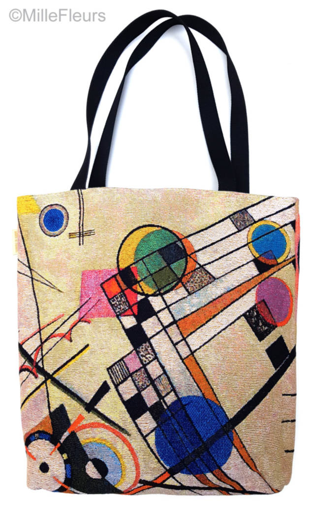 Composition VIII (Kandinsky) Tote Bags Masterpieces - Mille Fleurs Tapestries