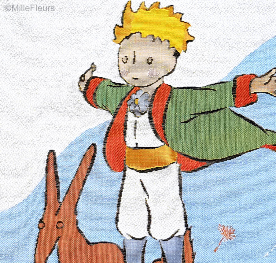 De Kleine Prins met vos Sierkussens De Kleine Prins - Mille Fleurs Tapestries
