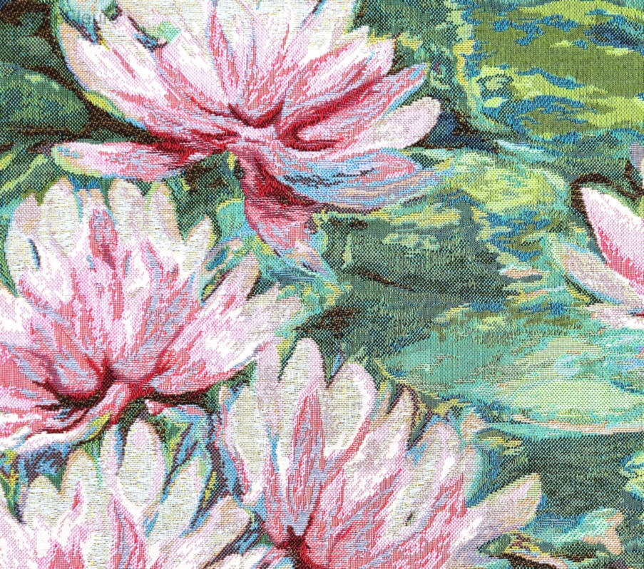 Pink Water Lilies Tapestry cushions Claude Monet - Mille Fleurs Tapestries
