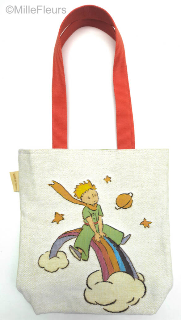 De Kleine Prins op een regenboog Shoppers De Kleine Prins - Mille Fleurs Tapestries