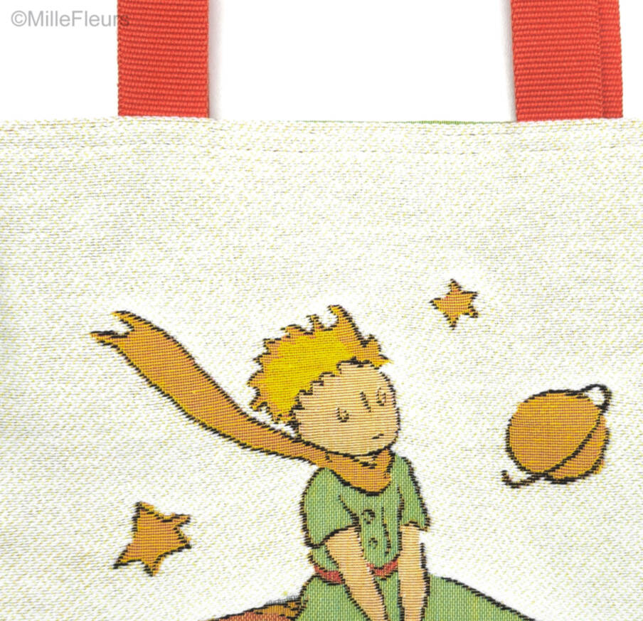 De Kleine Prins op een regenboog Shoppers De Kleine Prins - Mille Fleurs Tapestries