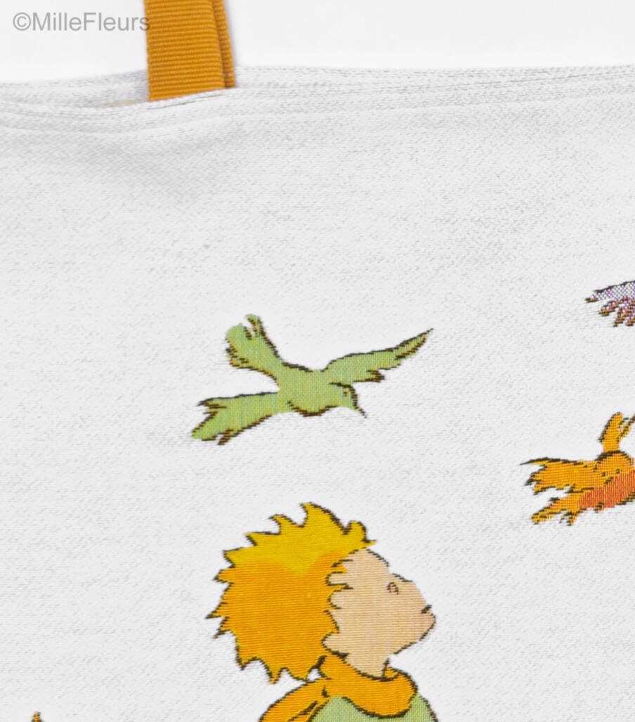 De Kleine Prins met vogels Shoppers De Kleine Prins - Mille Fleurs Tapestries