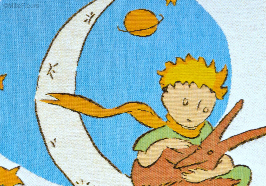De Kleine Prins op de maan Sierkussens De Kleine Prins - Mille Fleurs Tapestries