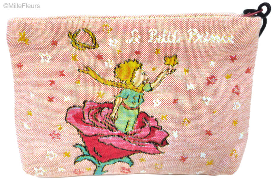 De Kleine Prins op een roos Make-up Tasjes De Kleine Prins - Mille Fleurs Tapestries