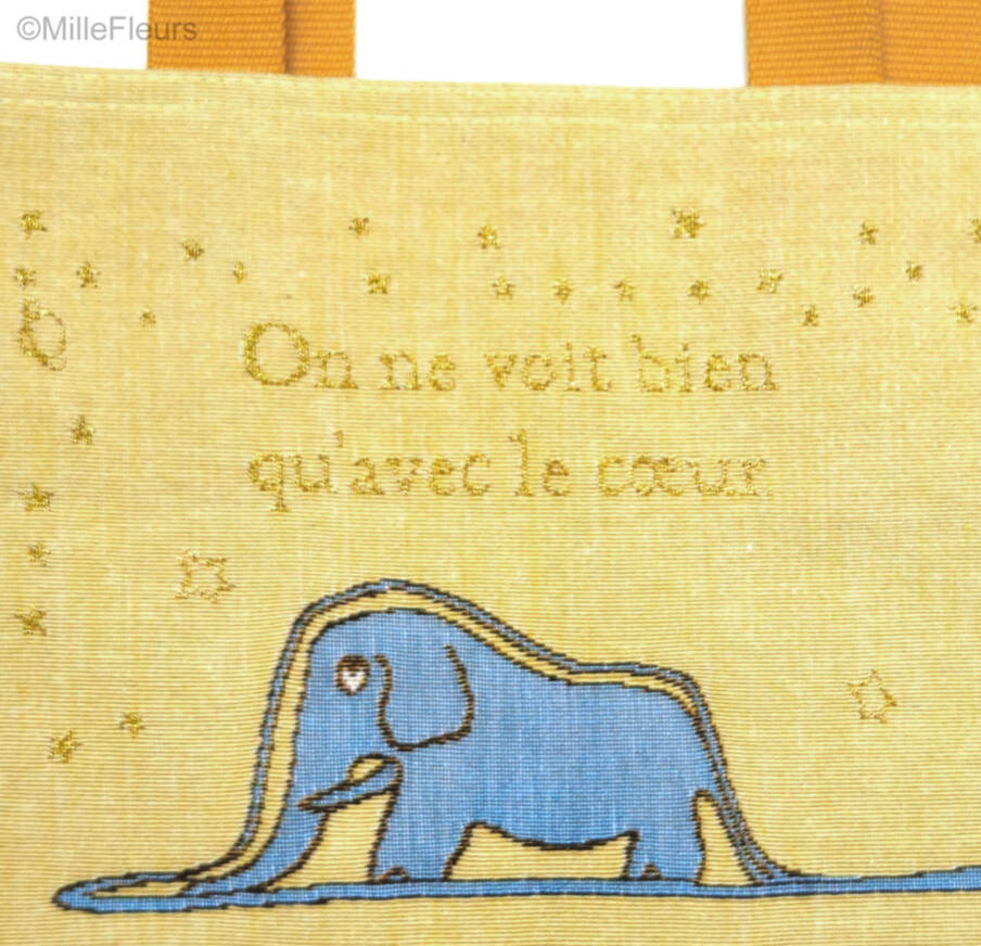The Little Prince boa eats elephant Tote Bags The Little Prince - Mille Fleurs Tapestries