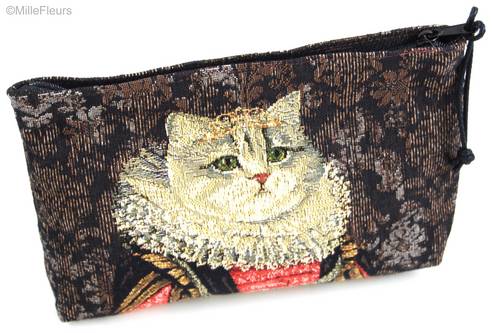 Cat with Crown and Lace Collar