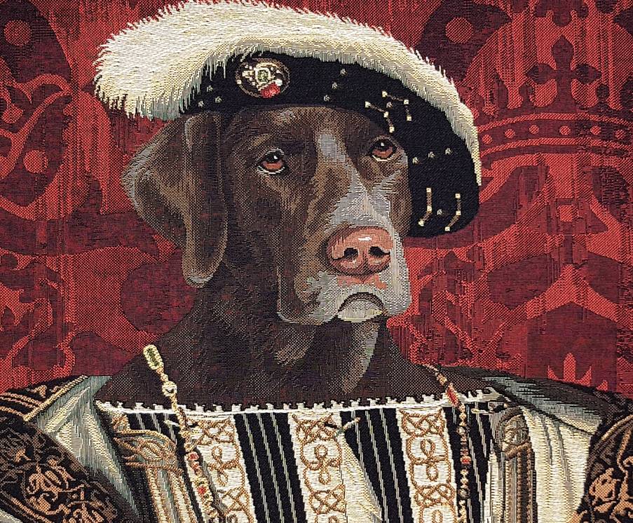 Hond Frans I van Frankrijk Kussenslopen Honden - Mille Fleurs Tapestries