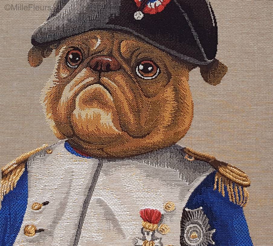 Napoleon Bulldog Tapestry cushions Dogs - Mille Fleurs Tapestries