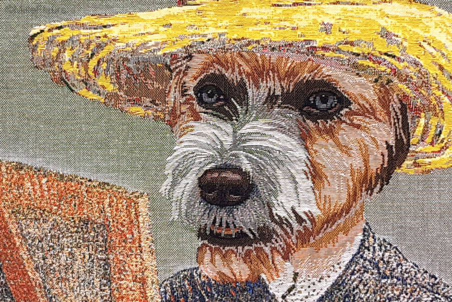 Chien Van Gogh Housses de coussin Chiens - Mille Fleurs Tapestries