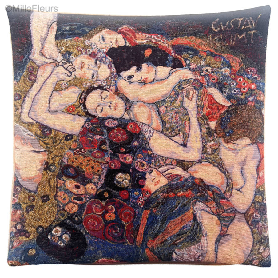 La Virgen (Klimt) Fundas de cojín Gustav Klimt - Mille Fleurs Tapestries