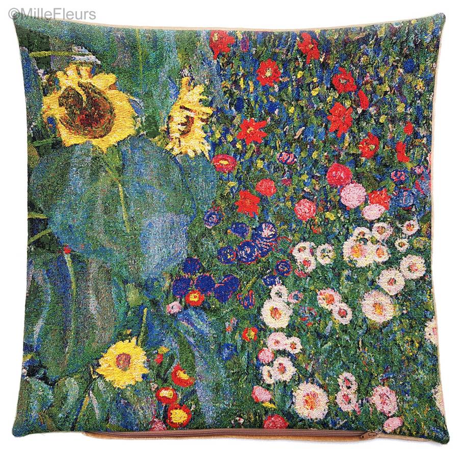 Country Garden (Klimt) Tapestry cushions Gustav Klimt - Mille Fleurs Tapestries