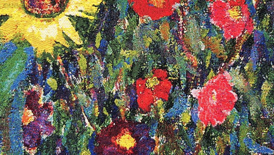 Jardín Campestre (Klimt) Fundas de cojín Gustav Klimt - Mille Fleurs Tapestries