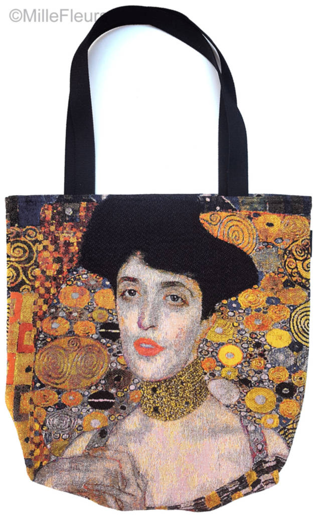 Adèle Bloch Bauer (Klimt) Tote Bags Gustav Klimt - Mille Fleurs Tapestries