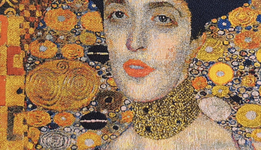 Adèle Bloch Bauer (Klimt) Fundas de cojín Gustav Klimt - Mille Fleurs Tapestries