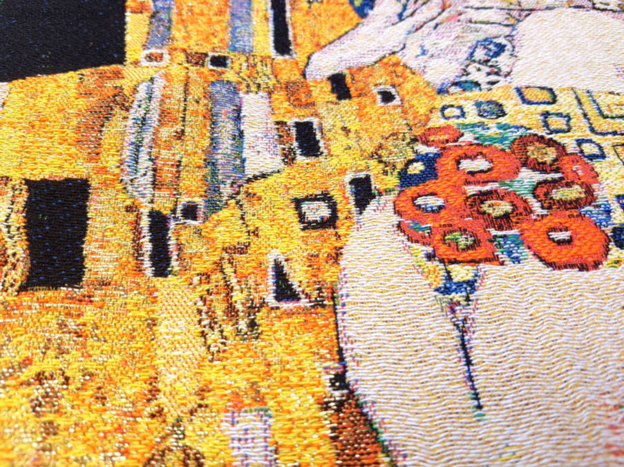 El Beso (Gustav Klimt) Fundas de cojín Gustav Klimt - Mille Fleurs Tapestries