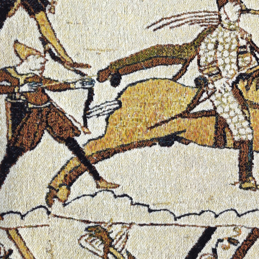 Contra Anglo Tapestry cushions Bayeux tapestry - Mille Fleurs Tapestries