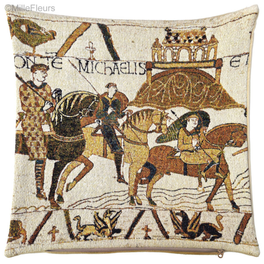 Monte Michaelis Tapestry cushions Bayeux tapestry - Mille Fleurs Tapestries