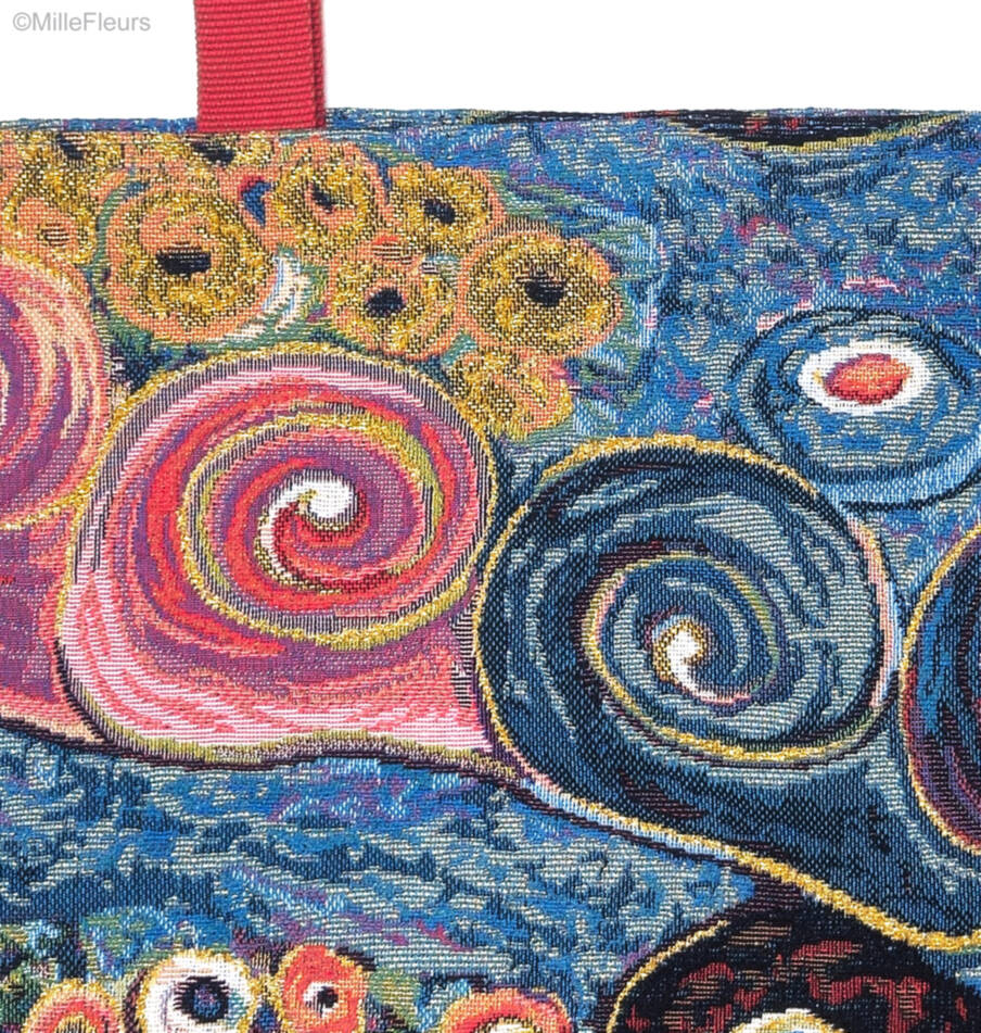 Virgin Circles Tote Bags Gustav Klimt - Mille Fleurs Tapestries