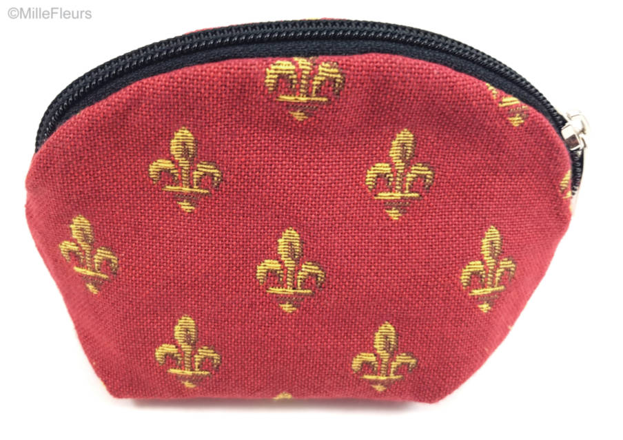Fleur-de-Lis Make-up Bags Zipper Pouches - Mille Fleurs Tapestries