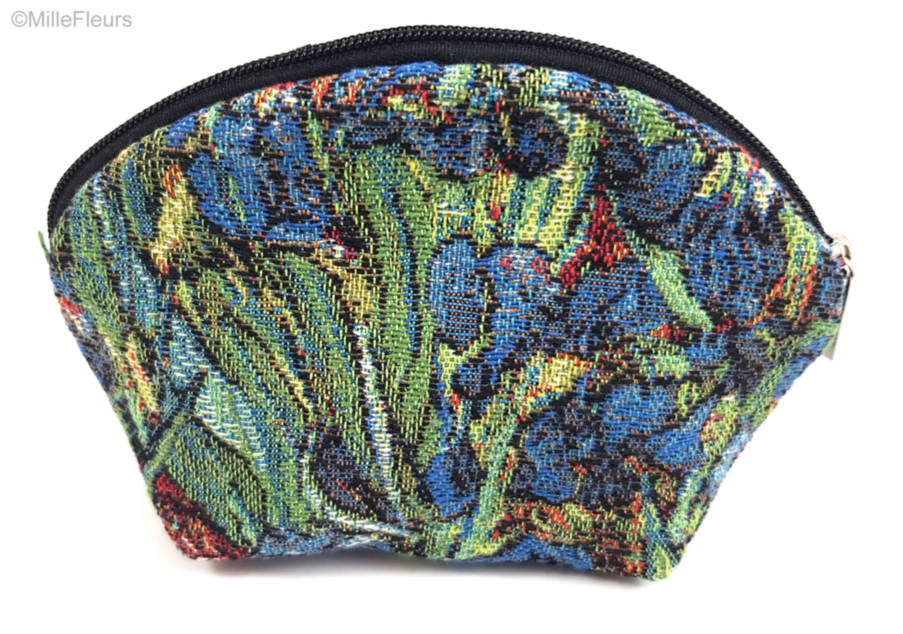 Irissen (Van Gogh) Make-up Tasjes Ritszakjes - Mille Fleurs Tapestries