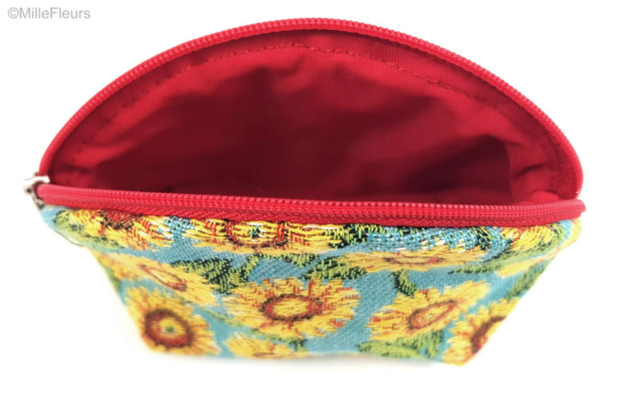 Sunflowers Make-up Bags Zipper Pouches - Mille Fleurs Tapestries