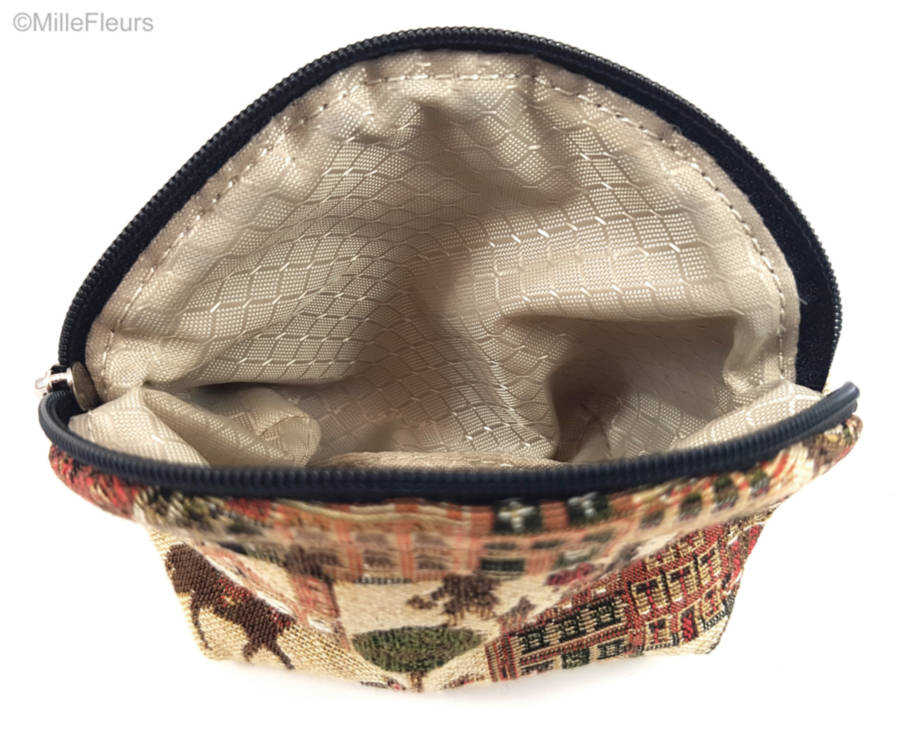 Bruges Market Make-up Bags Zipper Pouches - Mille Fleurs Tapestries