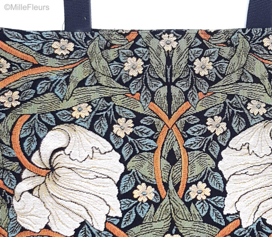 Pimpernel (William Morris) Tote Bags William Morris - Mille Fleurs Tapestries