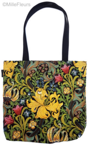 Femmes Fleur Tissu Sac à Main/Portefeuille Design de William Morris Golden Lily 100% Cott 
